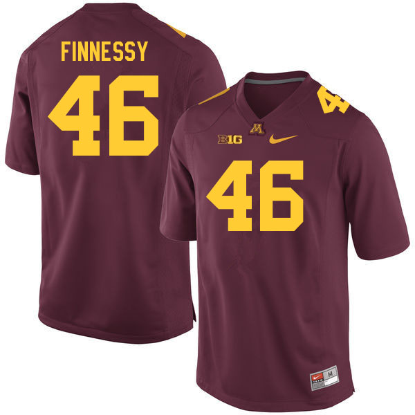 Men #46 Lucas Finnessy Minnesota Golden Gophers College Football Jerseys Sale-Maroon
